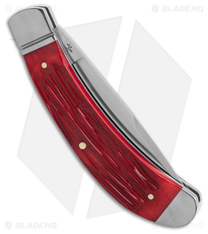 RoseCraft Blades Obed Creek Bow Trapper Red Jigged Bone (3.1" Satin)
