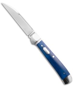 RoseCraft Blades Snake River Copperhead Pocket Knife Vintage Blue Bone(3" Satin)