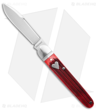 RoseCraft Blades Tuckahoe Jack Knife Red Barnboard Jigged Bone (3" Satin) *DISC*