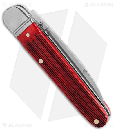 RoseCraft Blades Tuckahoe Jack Knife Red Barnboard Jigged Bone (3" Satin) *DISC*