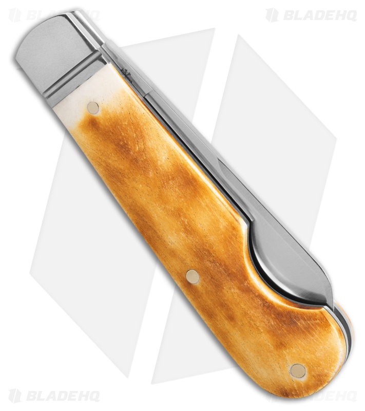 RoseCraft Elk River Easy Open Jack Pocket Knife Toasted White Bone (2.75" Satin)