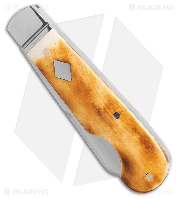RoseCraft Elk River Easy Open Jack Pocket Knife Toasted White Bone (2.75" Satin)
