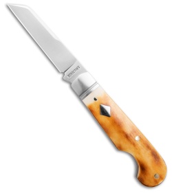 RoseCraft Elk River Easy Open Jack Pocket Knife Toasted White Bone (2.75" Satin)