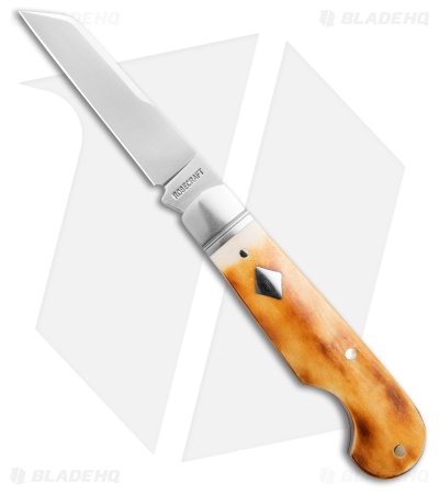 RoseCraft Elk River Easy Open Jack Pocket Knife Toasted White Bone (2.75" Satin)