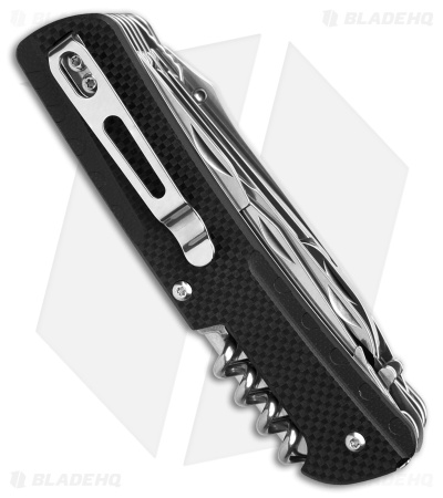 RUIKE Trekker LD51-B Multi-Tool Folding Knife Black G-10 (3.35" Mirror)*DISC*