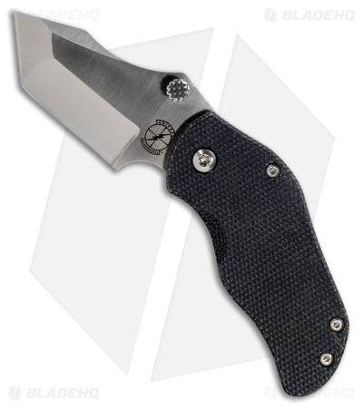 Sniper Bladeworks AP Tanto Frame Lock Knife Black Canvas Micarta (2.3" Satin)