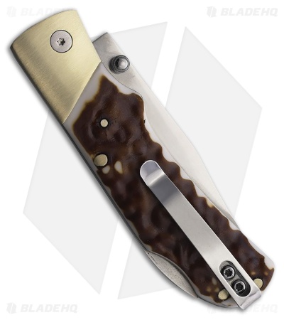Uncle Henry 7UH Lockback Knife Brown Staglon (3" Satin)
