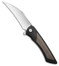 Sharp By Design Derecho Frame Lock Knife Dark Gray Ti/Olive Micarta (3.4" Satin)