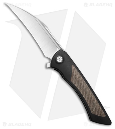Sharp By Design Derecho Frame Lock Knife Dark Gray Ti/Olive Micarta (3.4" Satin)