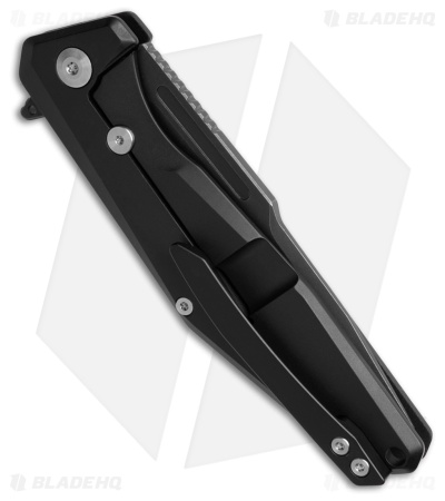 Skallywag Tactical Iron Jaw Frame Lock Knife Black G-10/Ti (3.4" Black SW)