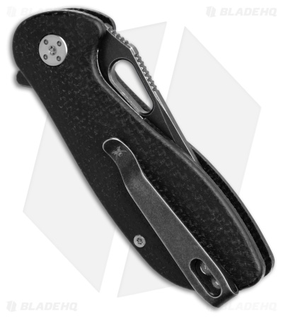 Skallywag Tactical Mudskipper Liner Lock Knife Black Micarta (3.3" Black SW)