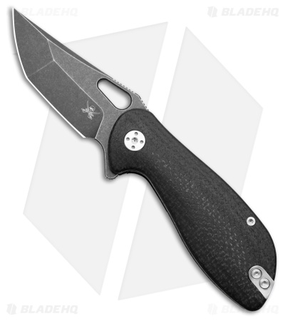 Skallywag Tactical Mudskipper Liner Lock Knife Black Micarta (3.3" Black SW)