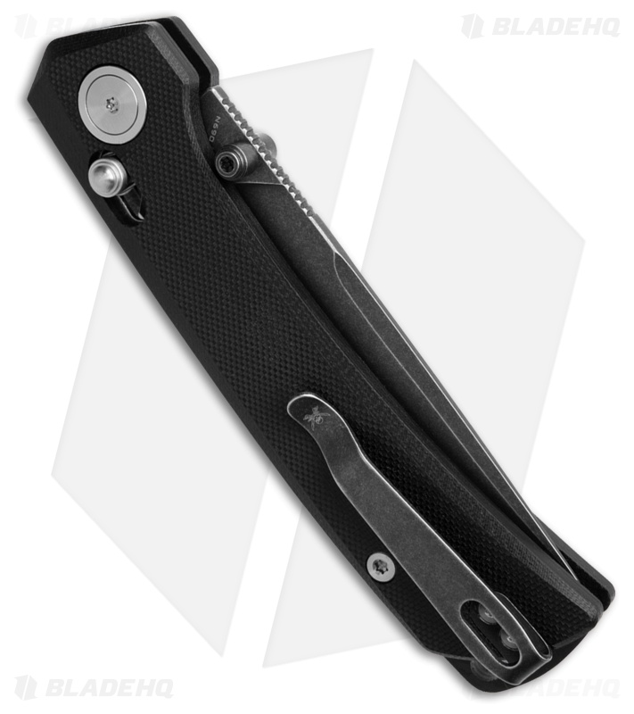 Skallywag Tactical Porpoise Spear Point Knife Black G-10 (3.5" Black SW)