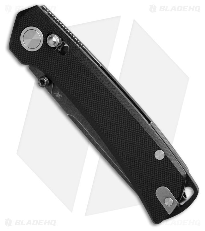 Skallywag Tactical Porpoise Spear Point Knife Black G-10 (3.5" Black SW)