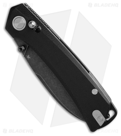 Skallywag Tactical Porpoise Wharncliffe Knife Black G-10 (3.5" Black SW)