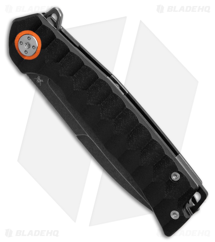 Skallywag Tactical Sao Feng Drop Point Liner Lock Knife Black G-10 (3.6" BSW)