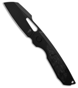 Sparrow Knife Co. Strix V1 MagnaCut Frame Lock Knife Midnight Ti/CF (3.4" Black)