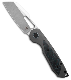 Sparrow Knife Co. Strix V3 MagnaCut Frame Lock Knife Ti/ArcticStorm CF(3.4" Sat)