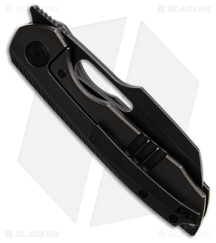 Sparrow Knife Co. Strix V4 MagnaCut Frame Lock Knife Black/Brnz Ti (3.4" Black)