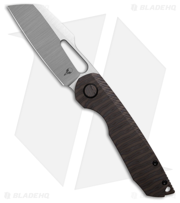 Sparrow Knife Co. Strix V7 MagnaCut Frame Lock Knife Flamed Ti (3.4" Satin)