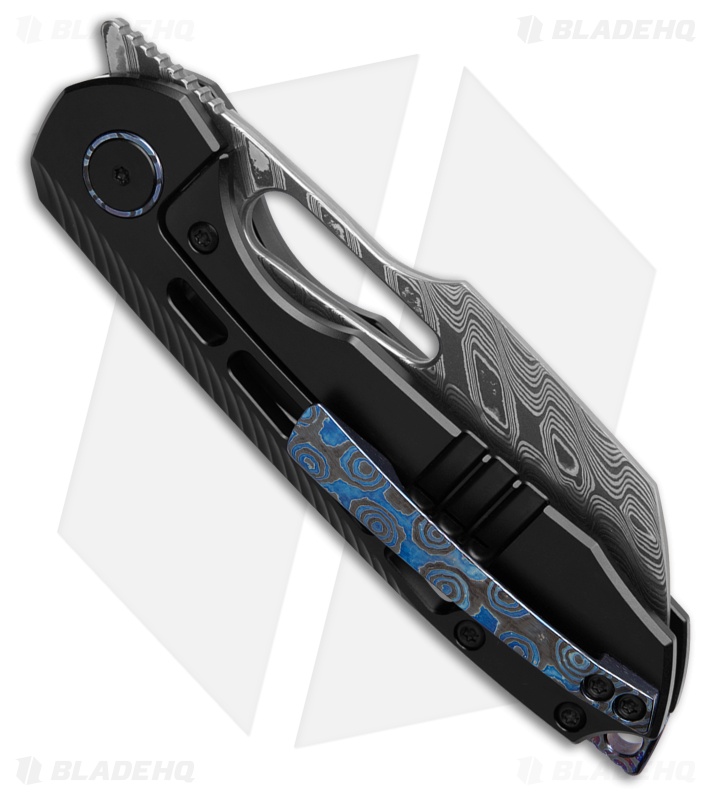 Sparrow Knife Co. Strix Knife Black Titanium Damascus