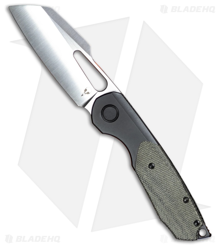Sparrow Knife Co. Strix Frame Lock Knife DLC Ti/ Black Micarta (3.4" Satin)