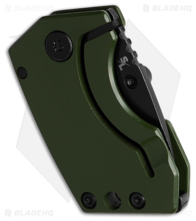 Stabby Labs FAT PP Frame Lock Knife Green Stainless Steel (1.2" Black)