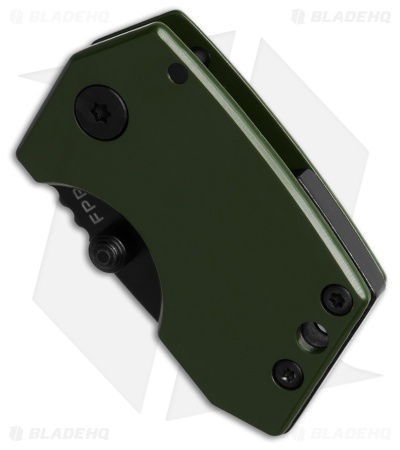 Stabby Labs FAT PP Frame Lock Knife Green Stainless Steel (1.2" Black)