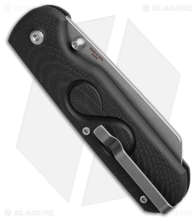 StraightLine EDC ROX Button Lock Knife Black G-10 (2.7" SW)