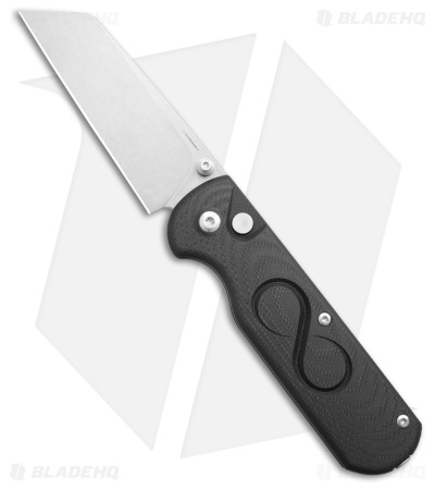 StraightLine EDC ROX Button Lock Knife Black G-10 (2.7" SW)