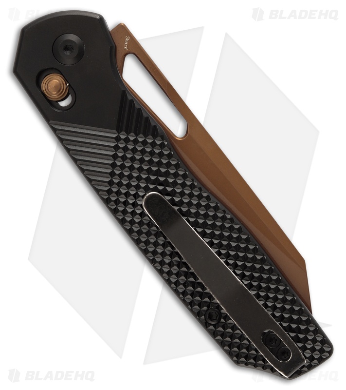 Tenable Knives Shard Knife Black Aluminum Rose Gold