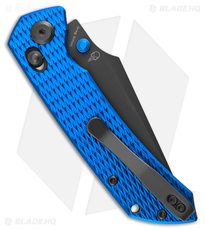 Tenable Fenrir Crossbar Lock Knife Blue Diamond Aluminum (3.4" Gray TiCN)