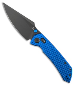 Tenable Fenrir Crossbar Lock Knife Blue Diamond Aluminum (3.4" Gray TiCN)