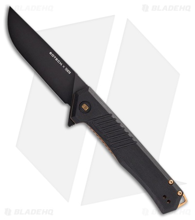 Tekto Knives F1 Alpha EOTECH Edition Knife Black G-10/Bronze Accents (3.1" BLK)