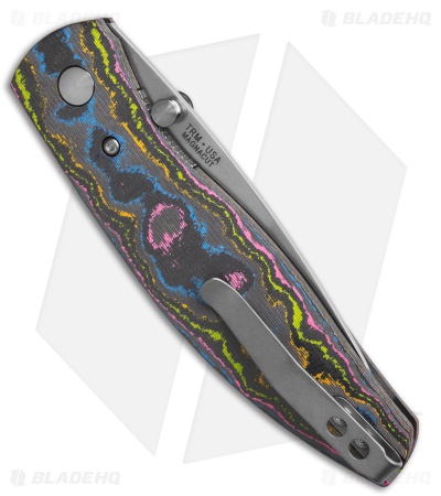 TRM Knives Atom Liner Lock Knife 80's CamoCarbon (3.5" SW MagnaCut)