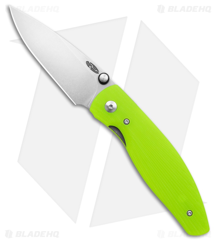 TRM Knives Atom Liner Lock Knife Day Glo Sunburst G-10 (3.5" SW)