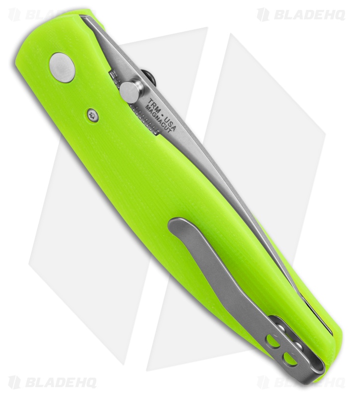 TRM Knives Atom Liner Lock Knife Day Glo Sunburst G-10 (3.5" SW)
