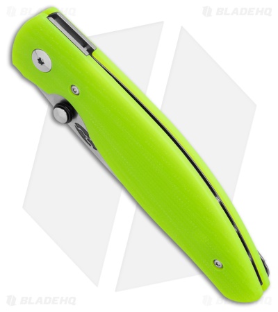 TRM Knives Atom Liner Lock Knife Day Glo Sunburst G-10 (3.5" SW)