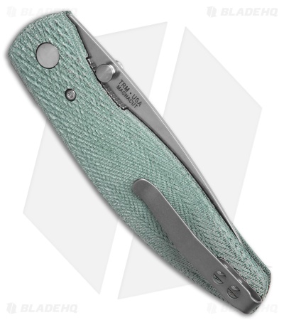 TRM Knives Atom Liner Lock Knife Denim Lizard Skin Micarta (3.5" SW)