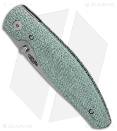 TRM Knives Atom Liner Lock Knife Denim Lizard Skin Micarta (3.5" SW)
