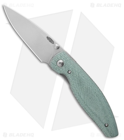 TRM Knives Atom Liner Lock Knife Denim Lizard Skin Micarta (3.5" SW)