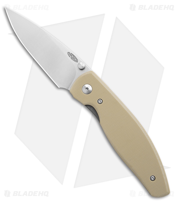 TRM Knives Atom Liner Lock Knife Desert Tan G-10 (3.5" SW)
