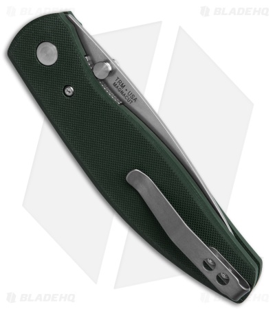 TRM Knives Atom Liner Lock Knife Forest Green G-10 (3.5" SW)