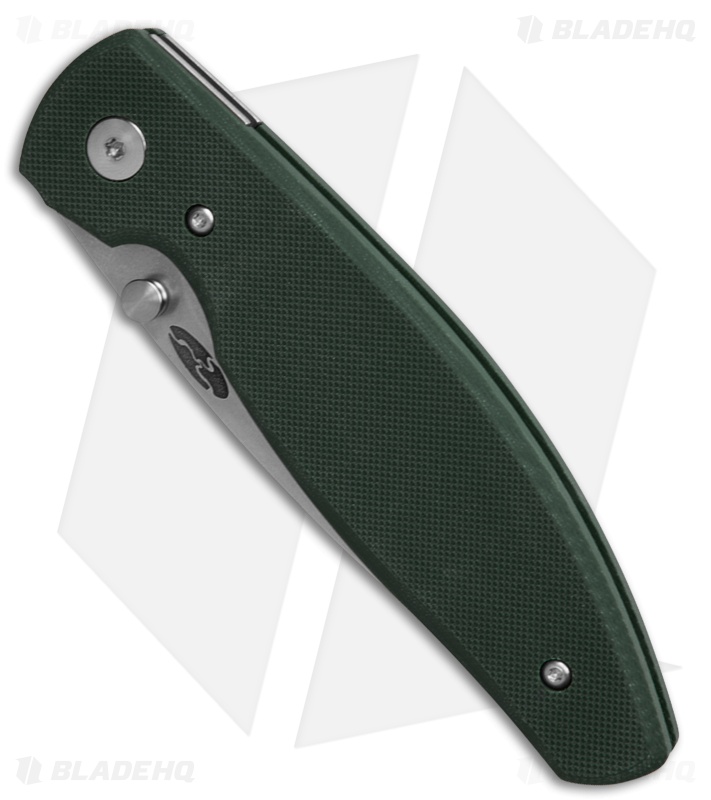 TRM Knives Atom Liner Lock Knife Forest Green G-10 (3.5" SW)