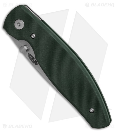 TRM Knives Atom Liner Lock Knife Forest Green G-10 (3.5" SW)