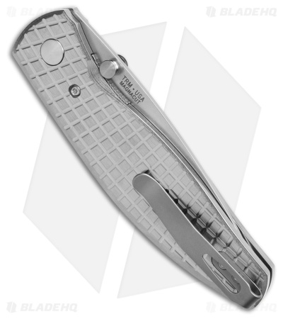 TRM Knives Atom Liner Lock Knife Frag Pattern Titanium (3.5" SW MagnaCut)