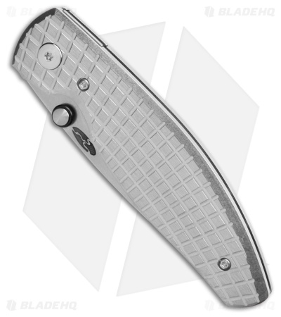 TRM Knives Atom Liner Lock Knife Frag Pattern Titanium (3.5" SW MagnaCut)