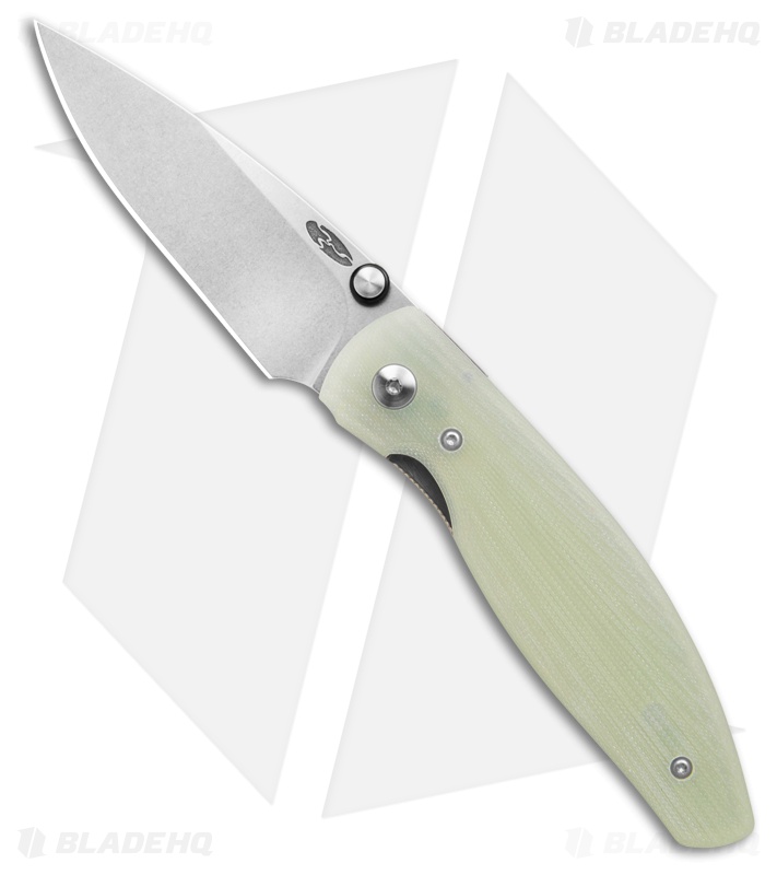 TRM Knives Atom Liner Lock Knife Jade Sunburst G-10 (3.5" SW)