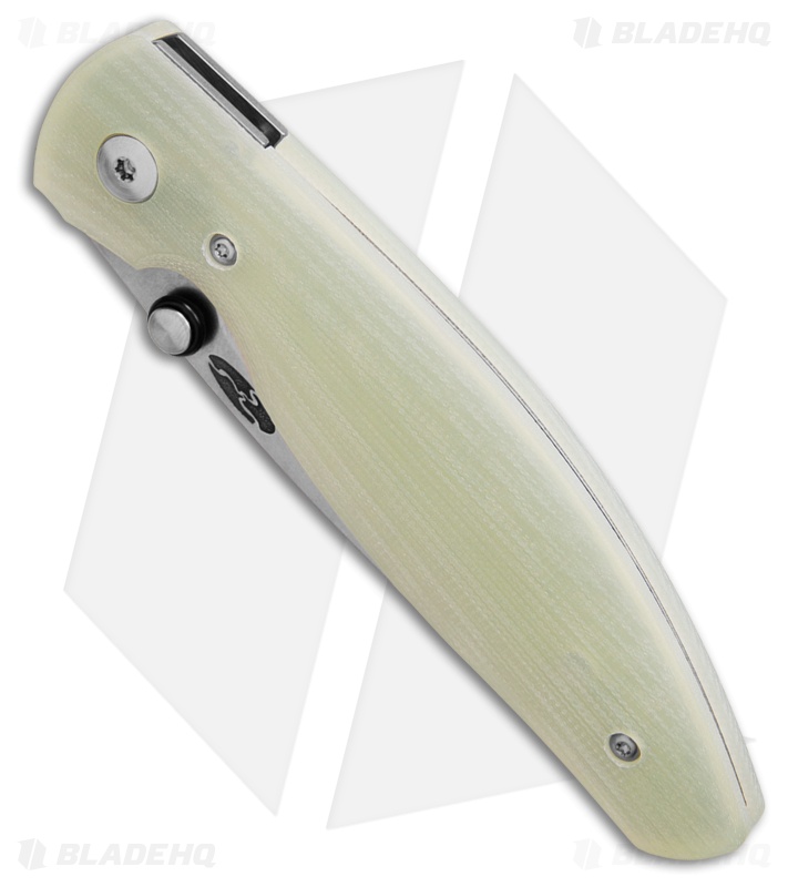 TRM Knives Atom Liner Lock Knife Jade Sunburst G-10 (3.5" SW)