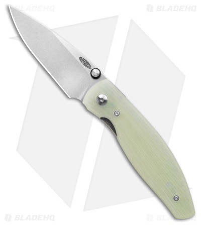 TRM Knives Atom Liner Lock Knife Jade Sunburst G-10 (3.5" SW)